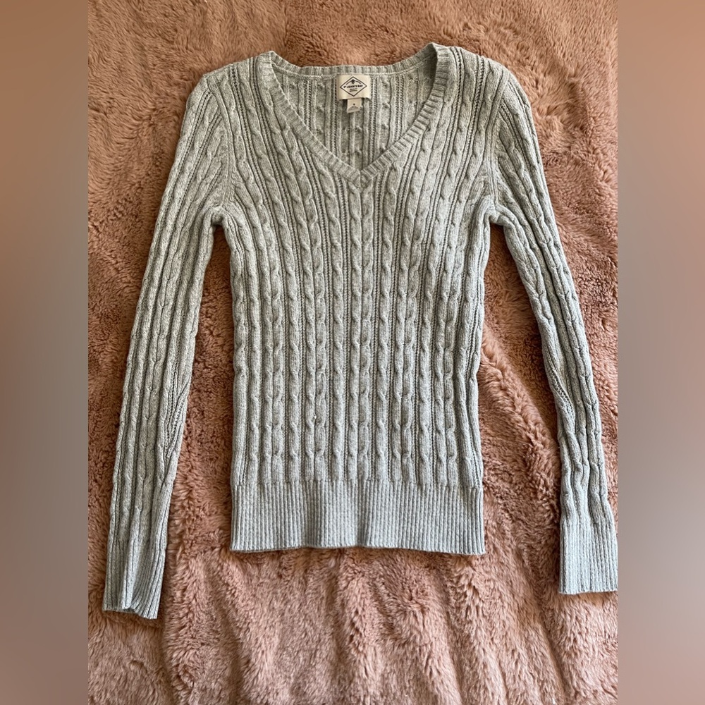 Grey sweater knit